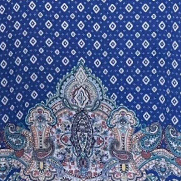 Buttons X Francesca’s Diamond Geo Paisley Shift Dress Size Small - Picture 4 of 5